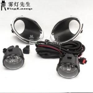 Fog Lights for Nissan Qashqai J11 Rogue 2015 2016 2017 LED Fog Light Car Front Bumper Light Chrome Fog Lamp Cover Grill Bezel