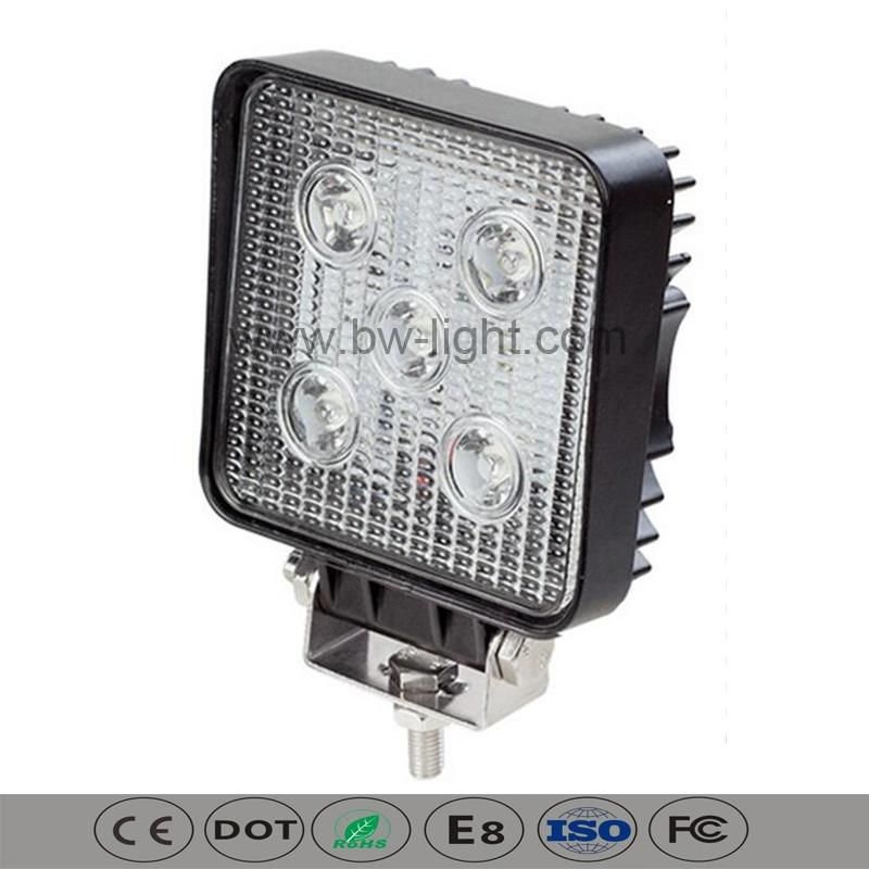 Square 15W LED Work Light for Truck ATV