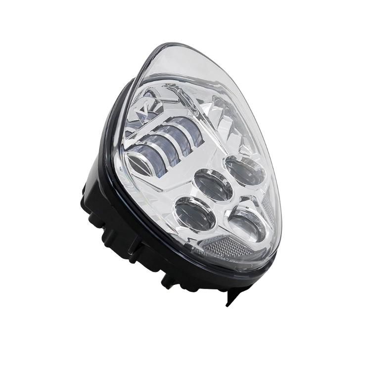 60W LED Headlight for Victory Motorcycle Black/Chrome High Low Beam LED Motorcycle Headlight