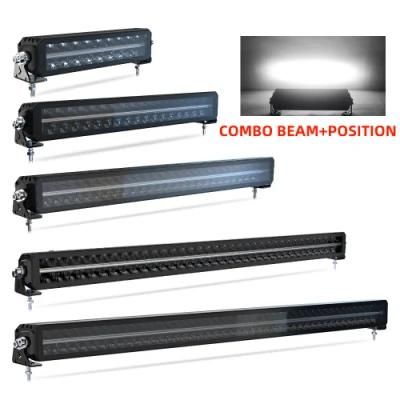 Wholesale OEM R112 R10 R7 0sram Dual Row Car LED Bar with White Amber Position Light, 12&prime;&prime; 22&prime;&prime; 32&prime;&prime; 42&prime;&prime; 52 Inch off Road LED Light Bars