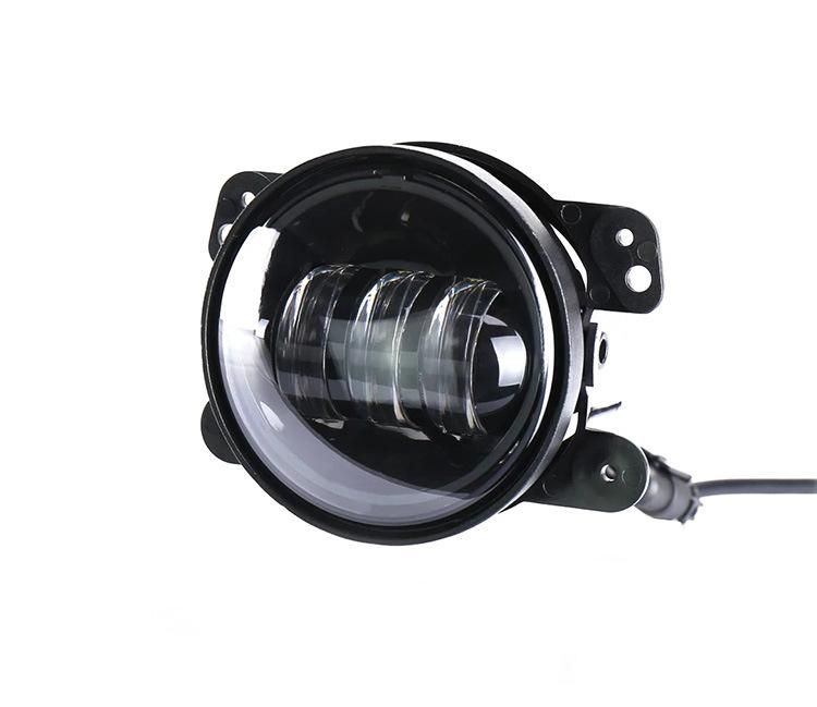 Black Chrome LED Passing Driving Lamps for Jeep Wrangler Jk 30W 4" LED Fog Light