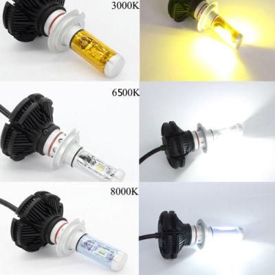 Manufacturer Bright White X3 C6 LED Headlight H1 Kit 6000lm 50W 6000K All in One Design Car Front Fog Lamp Driving Bulb