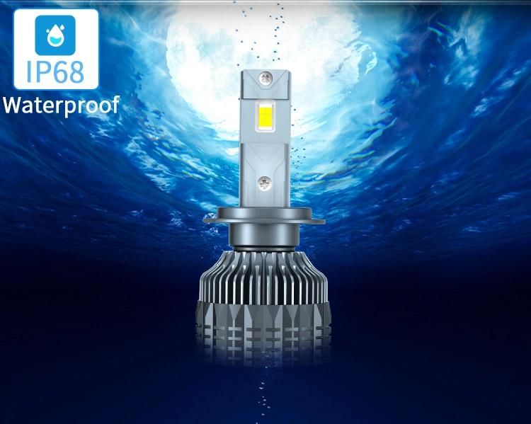 Weioyao Durable Quality and Waterproof Auto Car LED Headlight Bulb with Fan Design H4 LED Headlight Bulbs