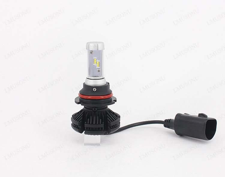 Lmusonu X3 Car 9007 LED Headlight Car Light 25W 6000lm with Aluminum Heat Dissipation