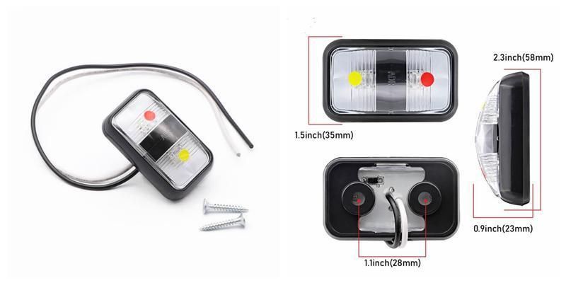 Waterproof Truck Trailer LED Side Marker Lamp Hedlight Signal Clearance Indicator Lights Trailer Light