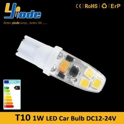 12V 24V 1W 2835SMD Car LED T10 Wedge Bulb