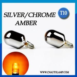 Halogen Chrome Bulb T10 W5w for Car Interior Light