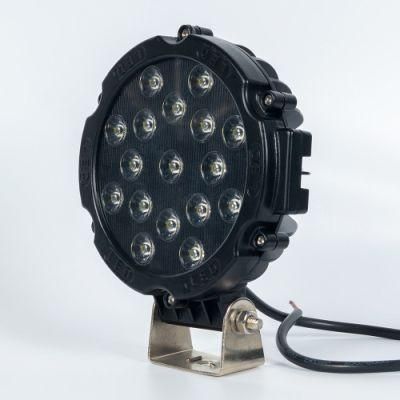 `7 Inch 51W Waterproof LED Pods Round Flood Beam Lamp LED Work Light Bar