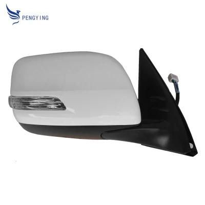 Car Rearview Side Mirror with Light for Toyota Prado 2014-2017