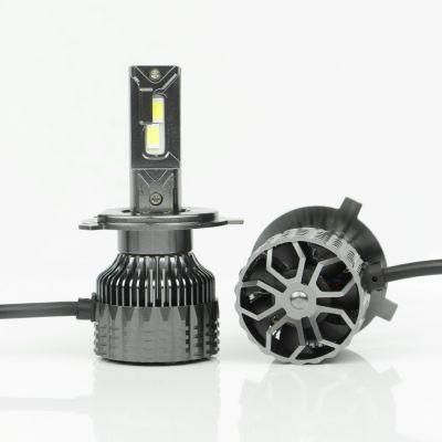 Super Bright No Error Free 5500lm 6500K 110W Fan Cooling H4 Canbus LED Headlight Bulb for Auto Cars