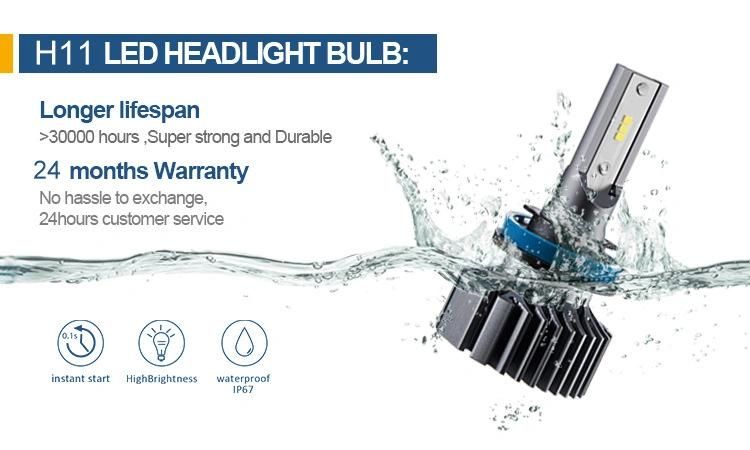 Bright Car LED Headlight F2 Headlight Cross-Border Universal LED Car Headlight Car LED Big Bulb 72W