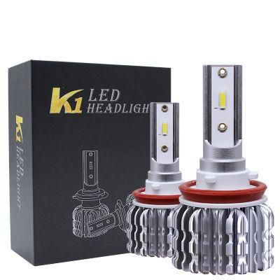 2020 Hot Selling K1 LED Headlight 6000lm H4 H7 LED Car Headlight 3000K/6500K/8000K Csp Chip H1 H11 9005 9006 LED Fog Lamp Auto Lights