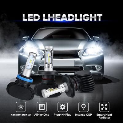 Car Headlight S1 H7 LED H4 H1 H3 H8 H11 H13 H27 880 9004 9005 9006 9007 50W 8000lm Auto Headlamp 6500K Light Bulb