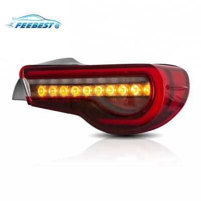 LED Taillights for Toyota Gt86 2013-up Rear Lamp Red Smoked with Dynamic LED Car Accessories Manufacturer Wholesales