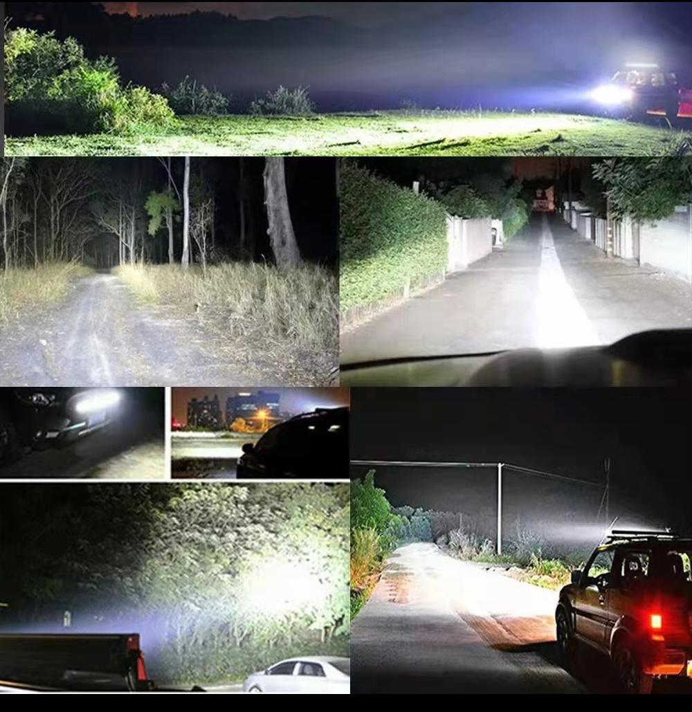 Raych New S6d C Ree LED Light Bar White and Yellow Optional Yellow for Ambient Light 10W Convex Lens Light Bar for Car