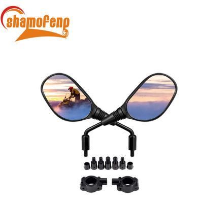 ATV Mirrors 8mm10mm Motorcycle Mirrors for Handlebar Bikescooter Snowmobile Mope, 360 Degrees Ball-Type Adjustment