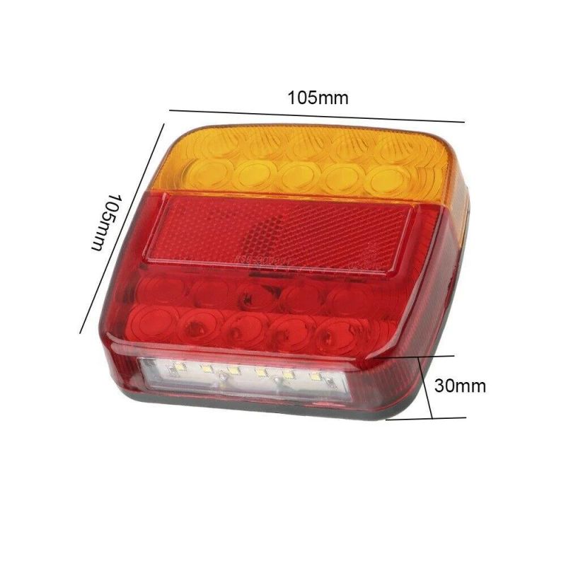12V Wireless Magnetic LED Rear Tail Lights Battery Tow Towing Van Lamp Tail Light Stop Indicator Trailer Rear Lights
