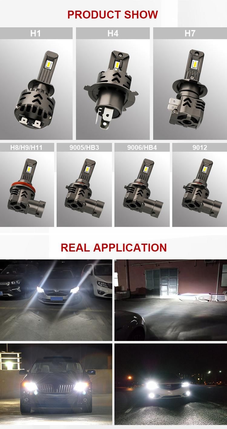 2020 Factory Supplier High Brightness All in One Fan 9012 9005 H7 H1 H4 Auto Car LED Headlights