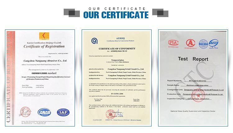 R200 R320 R400 R600 R800 R1200 R1400 R1800 R2000 Clear Float Glass Convex and Concave Mirror