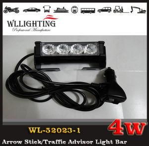 4W Red White LED Warning Stick Light