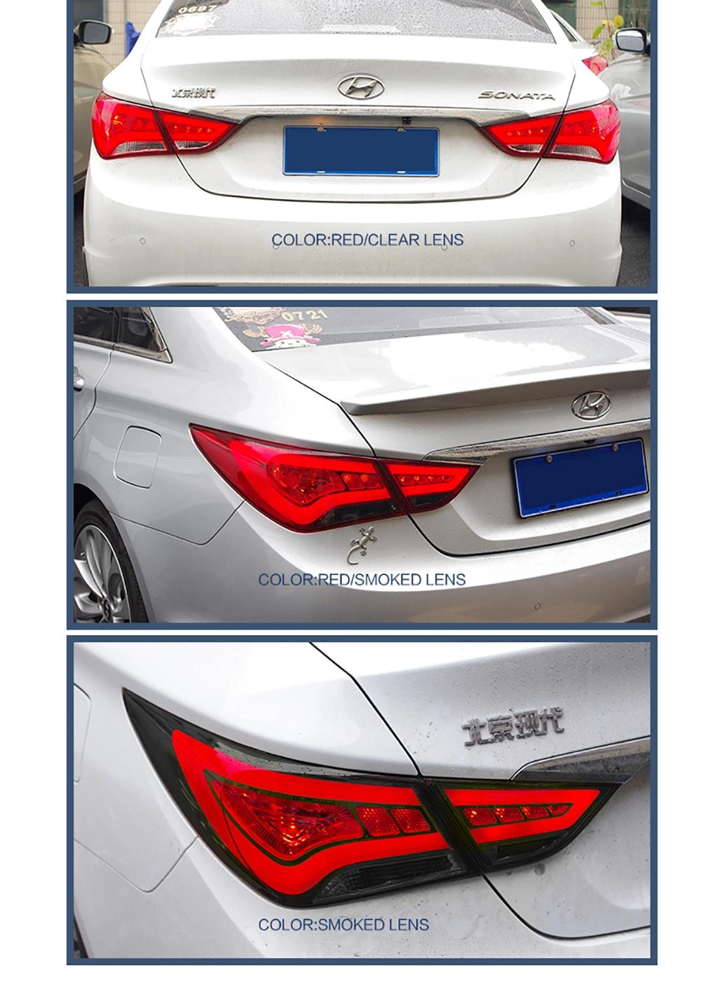 Sonata LED Tail Light Taillights Car Light for 2010 2011 2012 2013 2014