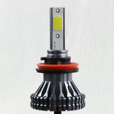 V2f High Power Super Bright 4500lm High Low Beam Auto COB H4 H7 H11 9005 9006 Car LED Headlight