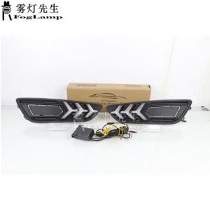 1pair for Ford Focus 4 2015 2016 2017 2018 LED DRL Daytime Running Light Bumper Front Fog Lamp Yellow Turn Signal