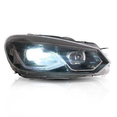 Car Accessories LED Lighting Car Head Lamp for Volkswagen VW Golf 6 Mk6 2008-2013