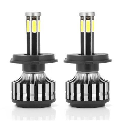 Hot Selling 6 Sides COB 55W H7 H4 9004 9007 LED Car Headlight H8 H11 Hb3 9005 Hb4 9006 H13 Automotive Light