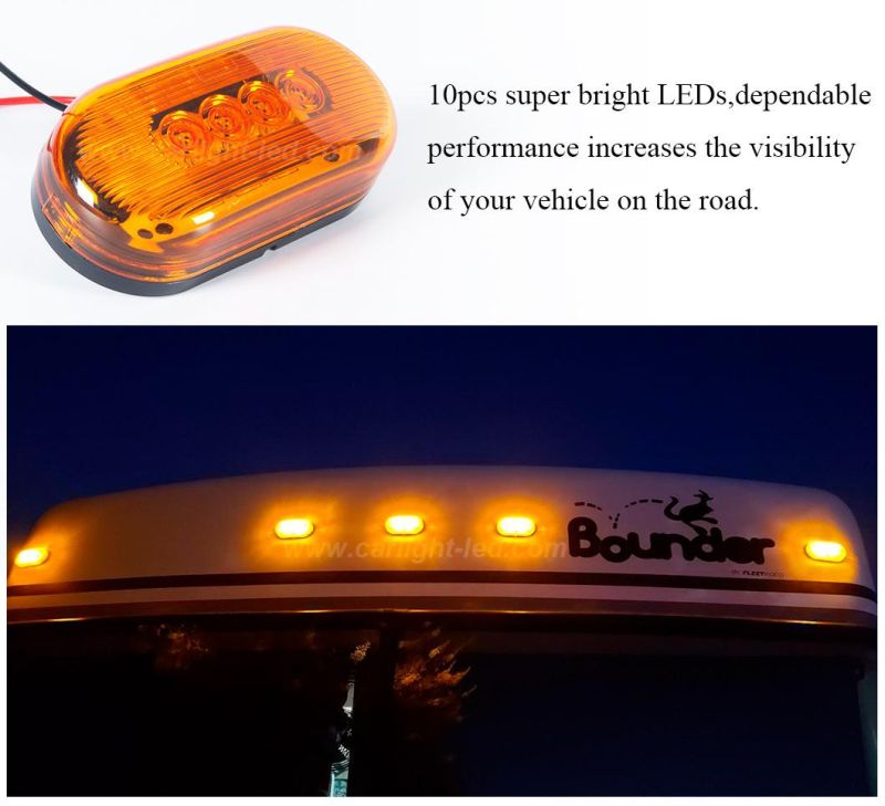 Rectangular LED Marker Lights Sealed Indicators Identification Lights