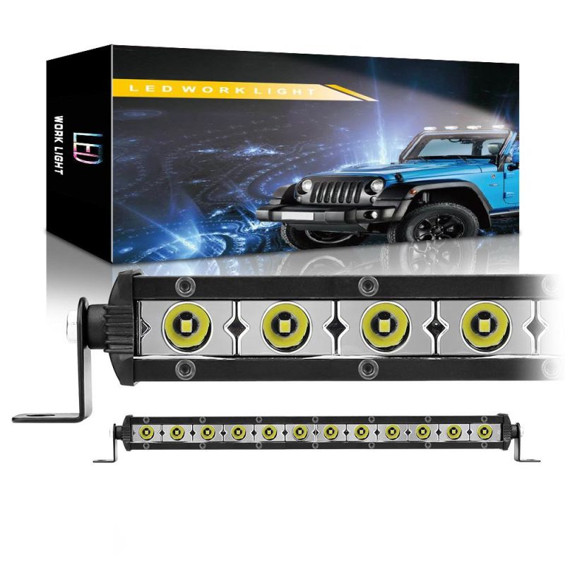 Dxz 12LED 36W 3030 Light Bar Single Row Spotlight Car Parts Automotive Lighting System Driving Light