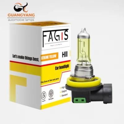 Fagis H11 12V 55W Yellow Car Fog Bulb Headlight Halogen Lamps