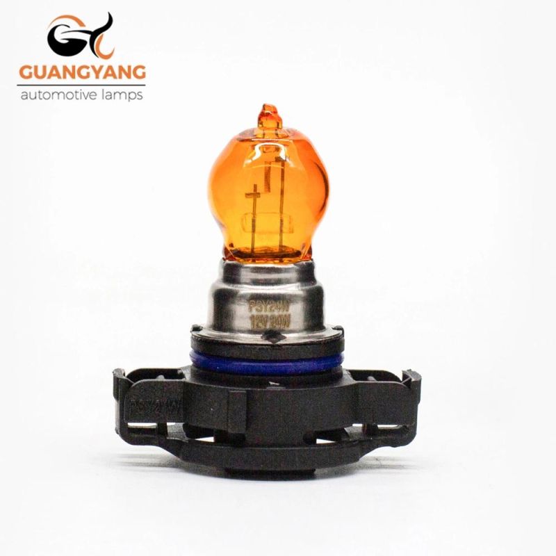 Manufacturer Psy24W Fog Lamp Brake Light 12V 24W Amber Quartz Glass Amber Warm White Car Bulb Tail Light