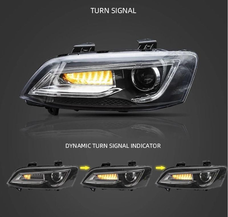 Ve S1&S2 LED Headlight 2006-2013 with LED DRL Moving Turn Signal Xenon Project