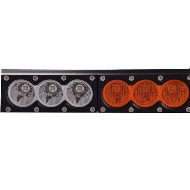 Car Accessories 7 12 39 50 Inch 120W 180W 240W 300W White Amber LED Light Bar for 4X4 4WD 12V 24V 120W Offroad LED Light Bar