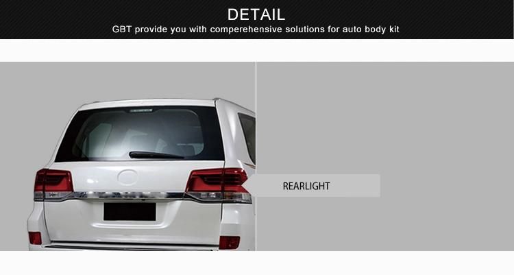 Gbt Car Rearlamp 12V 5W Black Edition Rear Lights LED Year 2016-on for Toyota Land Cruiser LC200 Model
