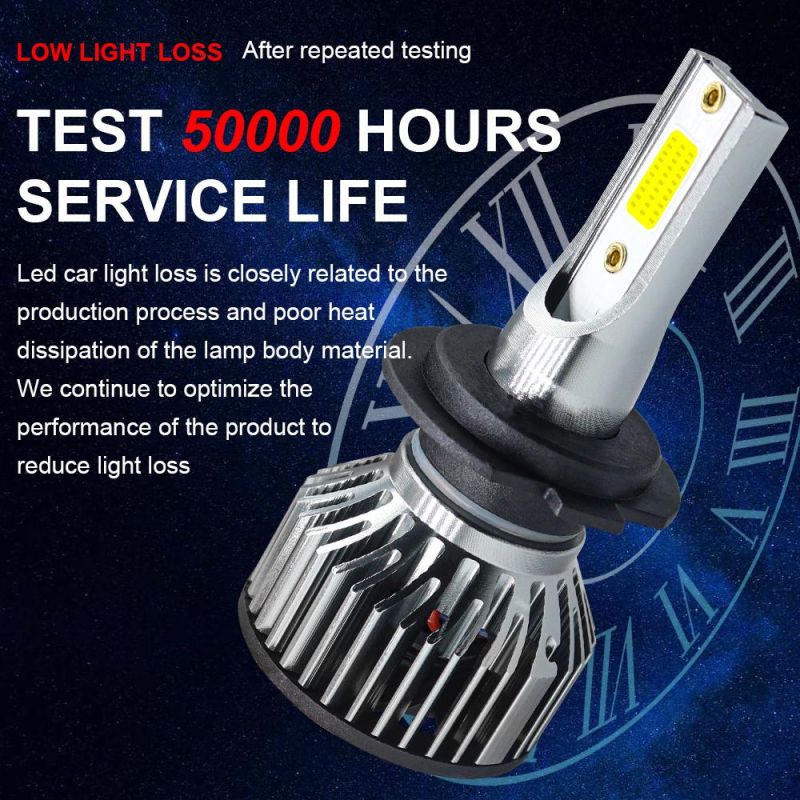 Super Bright High Power V6 LED Car Headlight 60W 10000lm H4 9005 9006 LED Car Headlight for General Models