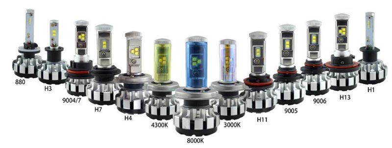 80W 8000lm T1s Turob LED Bulb H4 H7 H11 H13 9005 9006 High Low Beam 12V LED Headlight