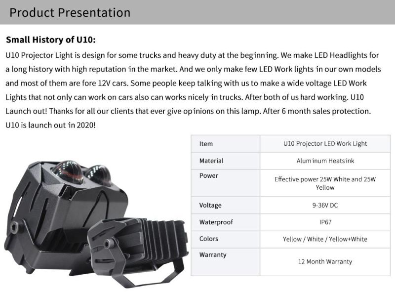 Lightechauto Bi LED DRL Light Yellow&White Headlamp with 50W Motorcycle Headlight