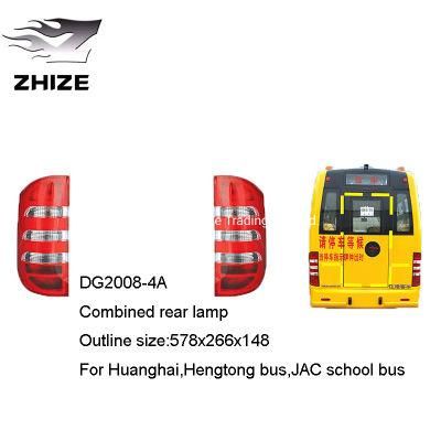 China Truck Parts Huanghai Hengtong Bus JAC School Bus Combined Rear Lamp of Donggang Dg2008-4A