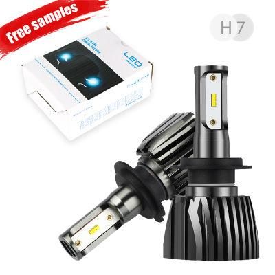 New V2f LED Car Light 5500lm Auto Dual Color White White COB Chips H11 LED Headlamp