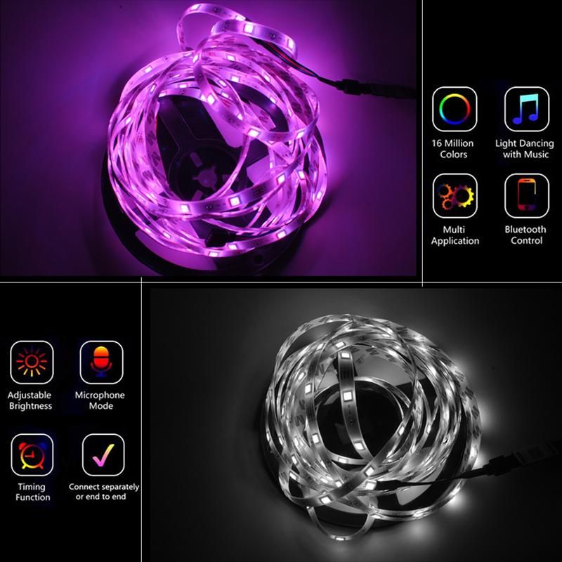 LED Strip Light 5050 10m Flex LED Strips with Power Adapter