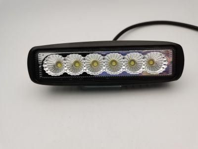 18W LED Spot Flood Work Light 4WD 12 Volt LED Work Lights for off Road Vehicle SUV Car Trucks