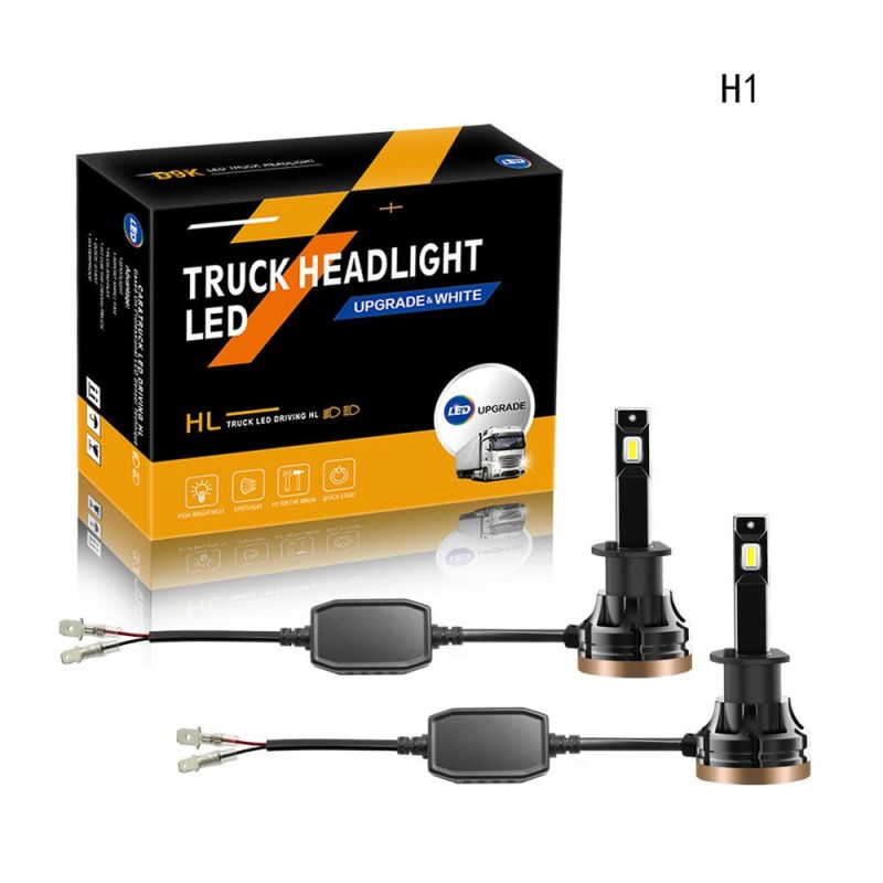 LED Truck Headlight D9K Auto Light Truck Work Light H1 for Car LED Headlight 9005 9006 LED Light D9K LED Headlight for Truck