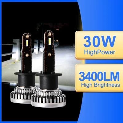 Car LED Headlight LED Headlight H1 9005 9006 H11 LED Headlight Fanless