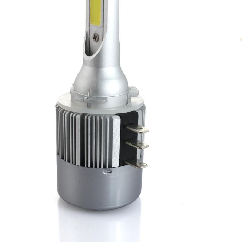 2PCS H15 H4 LED H7 H11 H1 H3 9006 Hb3 C6 Auto Car Headlight 72W 7600lm High Low Beam Automobiles Lamp White 6000K Bulb