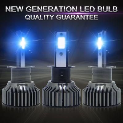 Powerful Super Bright LED LED Headlight H3 Auto Lamp Car Automobiles LED Head Lamp 12V 24V 8000K Blue Light