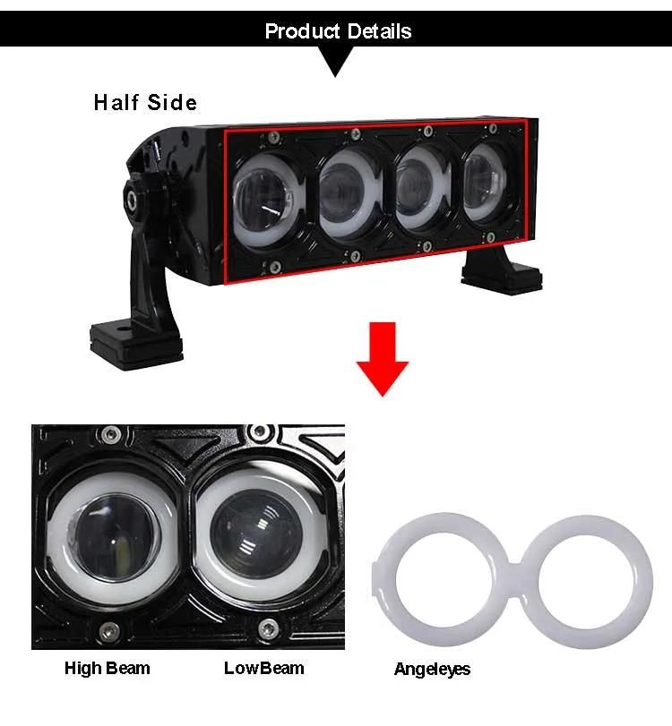 Better Quality 240W with Angle Eyes/Halo 8inch 16inch 24inch 32inch 39inch 46inch for 4X4 Offroad Jeep Truck LED Light Bar