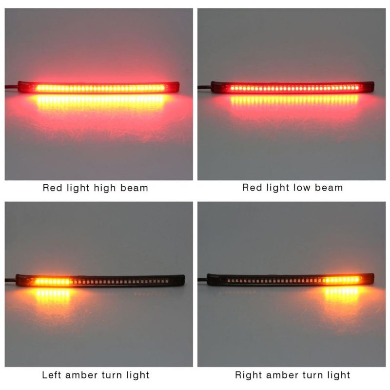 Motorcycle Universal Turn Signal Light Strip Rear Brake Stop Light