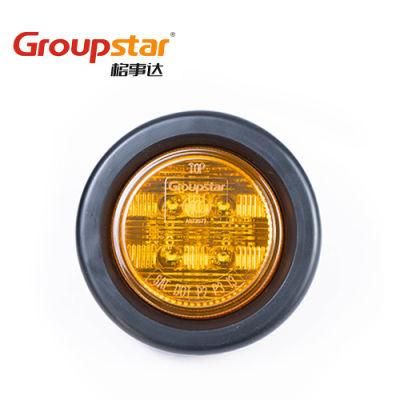 10-30V 2.0 Inch Round LED Clearance Outline Marker Lights for Truck Trailer LED Auto Light